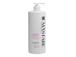 Mastare Professional Кератин Шампунь разглаживание и уплотнение волос, 1000 мл