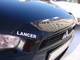 Дефлектор капота темный MITSUBISHI LANCER 2007-2010 (короткий), NLD.SMILAN0712S