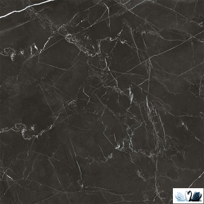Керамогранит Zerde Tile Royal black 60х60 см глянцевый