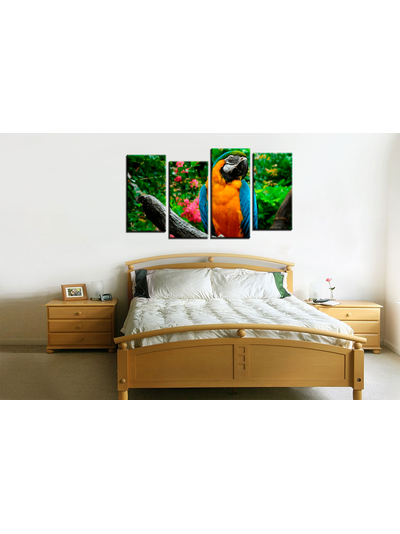 Модульная картина &quot;Попугай&quot;