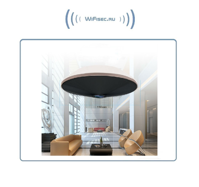 Потолочная - настенная WiFi/LAN видеокамера панорамная с DVR, 960P HD (YooSee)