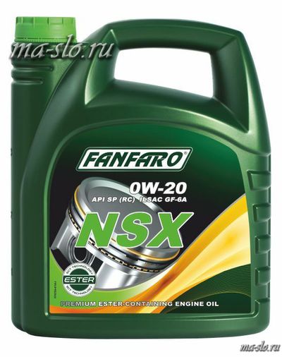 МОТОРНОЕ МАСЛО FANFARO NSX 0W-20 4л