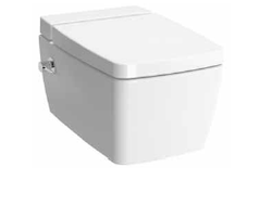 Подвесной унитаз Vitra Metropole, с функциями VitrAflush и VitrAfresh,  56 см (безободковый, с емкостью для чистящей жидкости с функцией биде и встроенным смесителем), 7672B003-1687