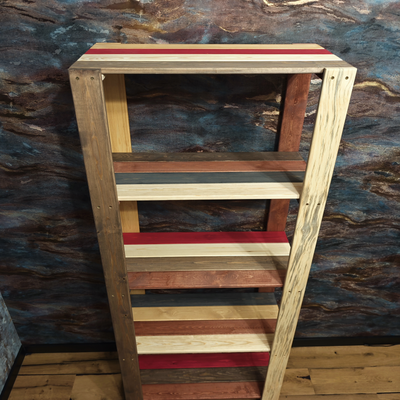 Стеллаж деревянный "Амбарные доски" 180-40-80 фото 7