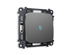 Выключатель 1-кл с подсветкой 10000K Антрацит серый - Ambrella Volt - OMEGA