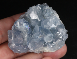 Целестин голубой, друза кристаллов, Мадагаскар (53*42*34 мм, 142 г) №37787