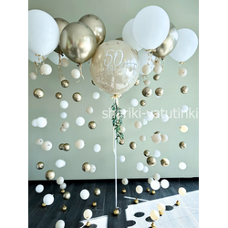 Шары цепочки с пузырями (12 шт) , "Прекрасные пожелания"