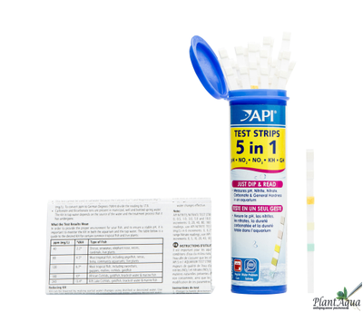 API 5-IN-1 TEST STRIPS - Тест полоски для пресной воды , 25шт
