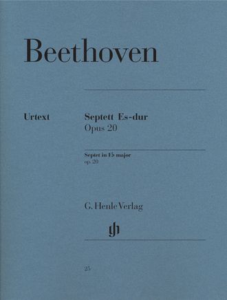 Beethoven, Ludwig van Septett Es-Dur op.20 für Klarinette, für Klarinette, Horn, Fagott, Violine, Viola, Violoncello und Kontraba Stimmen