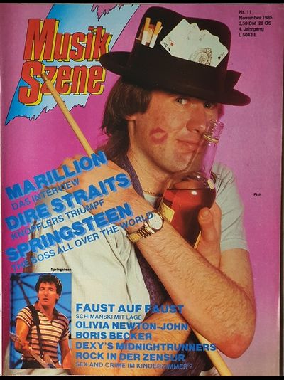 Music Szene Magazine November 1985 Fish, Marillion, Иностранные музыкальные журналы, Intpressshop