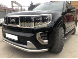 Защита переднего бампера d60 для Kia Mohave (2021-...)