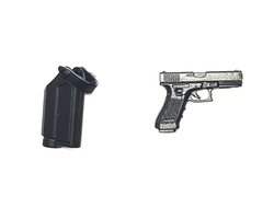 Пистолет G17 с кобурой 1/12 (PES007) - DAMTOYS