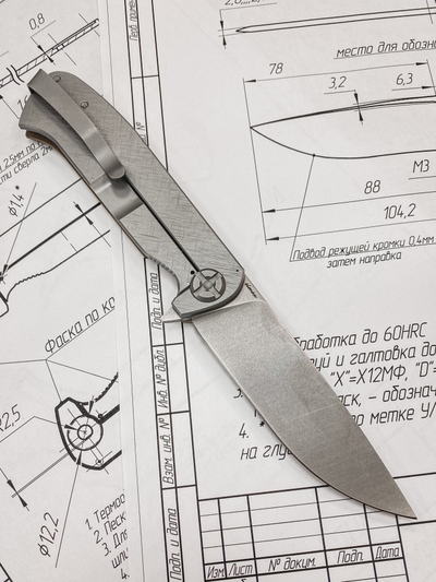 Складной нож Чиж NEXT сталь Elmax, рукоять G10, цвет тан