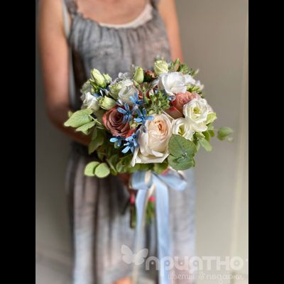 Букет невесты &amp; Бутоньерка № 1310