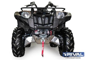 Кронштейн лебедки  Rival 444.7101.1 для YAMAHA Grizzly 700/550 крепеж для лебедки  2011-2015 (Сталь) (270*170*70)