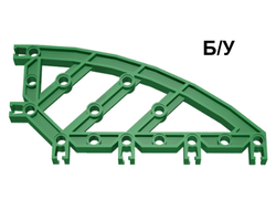 ! Б/У - Znap Beam 16, 14 Holes, Curved, Green (32216 / 4120444 / 4125302) - Б/У
