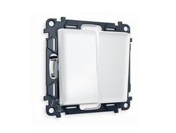 Выключатель 2-кл Белый матовый - Ambrella Volt - ALFA