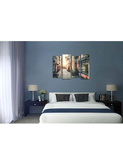 Модульная картина "Улочки города"