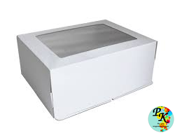 УПАКОВКА ДЛЯ ТОРТА УСИЛЕННАЯ ГОФРОКАРТОН С ОКНОМ 300*400*200 ММ