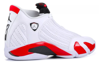 Nike Air Jordan Retro 14 (белые с красным)