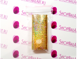 Фольга переводная "Голография Золото  Песок"