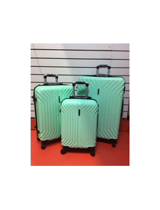 Комплект из 3х чемоданов Корона ABS S,M,L мятный