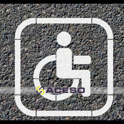 Трафарет для нанесения разметки "Инвалид", М4