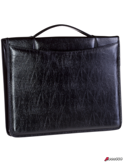 Папка деловая OfficeSpace "Mars" комбинир. кожзам, полиэстер, на молнии, с ручкой. ПаКЗ_576