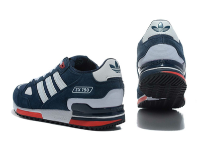Adidas ZX 750 Dark Blue red White