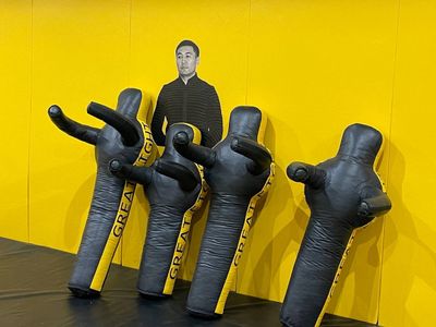 Борцовские манекены одноногие.