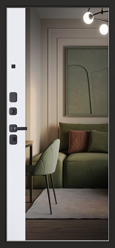 Стальная дверь   Solana с зеркалом