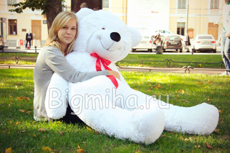 Плюшевый мишка 160 см белый (Россия)