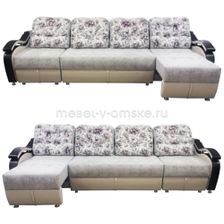 МГ105 Диван - трансформер "Казанова". Размеры:3020х760/1000х1000. Спальная зона: 1430х2700.