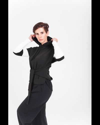 Жилет из хлопка (черный)