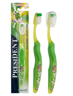 Детская зубная щетка Kids-Junior Soft от 5-ти до 11-ти лет, мягкая, PresiDENT.