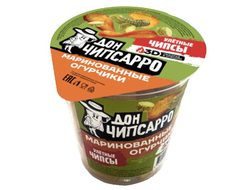 Гренки стакан Дон Чипсарро со вкусом маринованных огурчиков 90гр