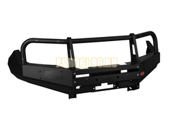 Передний силовой бампер серии Трофи на Nissan Navara III (D40 STX) 2010-2015 (02.048.01)