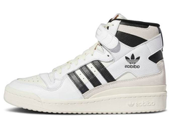 Adidas Forum 84 High White Black Winter с мехом