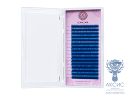 Цветные ресницы Enigma микс "Blue" (16 линий)