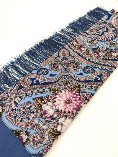 Павловопосадский платок Летний хоровод 2034-1