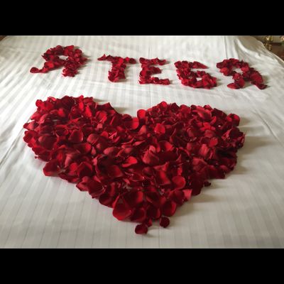 Оформление номера цветами в гостинице № 1491