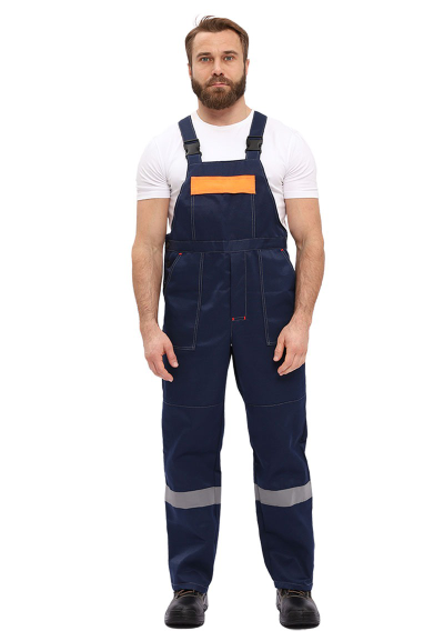 Костюм "ЛЕГИОН" куртка/полукомб. Т.СИНИЙ/ОРАНЖЕВЫЙ