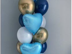 Сет из гелиевых шаров " Лазурь"