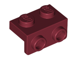 Bracket 1 x 2 - 1 x 2, Dark Red (99781 / 6264026)