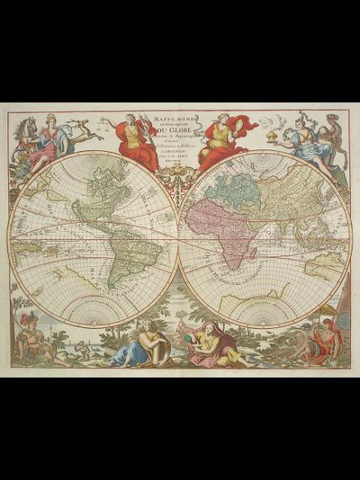 Картина обогреватель, фото старинной Карты мира 1792