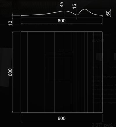 Гипсовая панель ELION артикул D-0017