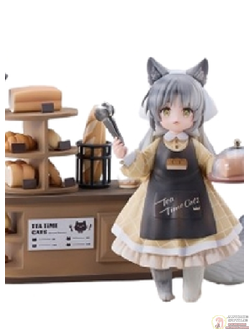 Набор из двух фигурок с декорациями Customer Cat DLC Series, Tea Time Cats Meow Town "Bread House"