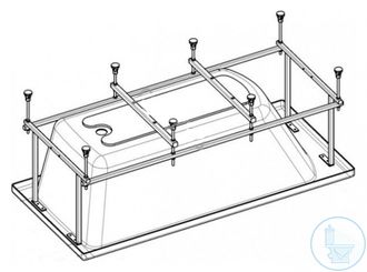 Монтажный комплект для ванны JIKA Clavis 150, 160, 170 x70 см