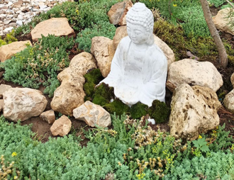 Будда из бетона для сада 39см