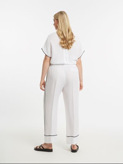 Брюки-палаццо женские с лампасом